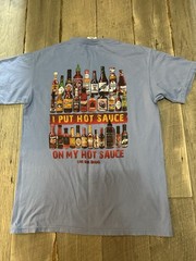 NWOT Live Oak Brand HOT Sauce blue t-shirt size M