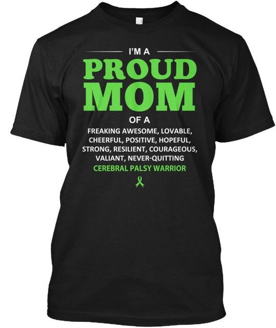 Cerebral Palsy Mom 4328053 Im A Proud Of Freaking T-Shirt Made in USA S to 5XL