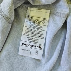 Carhartt Shirt Mens XXL Gray Force Long Sleeve Pocket UPF Vented Tee Workwear