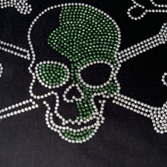 Geto Jeans Men Shirt XXXL Skull Crossbone Metallic Stud Shiny Work Party Core Go