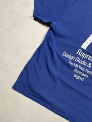 Represent Blue Logo Graphic T Shirt Design Studio Workshop Portugal Oversized M