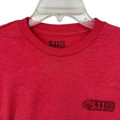 5.11 Tactical Gear Mens T Shirt Red Graphic Always Be Ready Size Medium