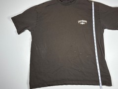 Lucky Brand T Shirt Men No Tag Brown Graphic Print Americana Distressed Workwear