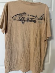 Southern Marsh Collection Pocket T-Shirt Fishing Men’s L EUC Peach