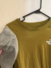 North Face Long Sleeve Tee Mens Large In Utility Brown