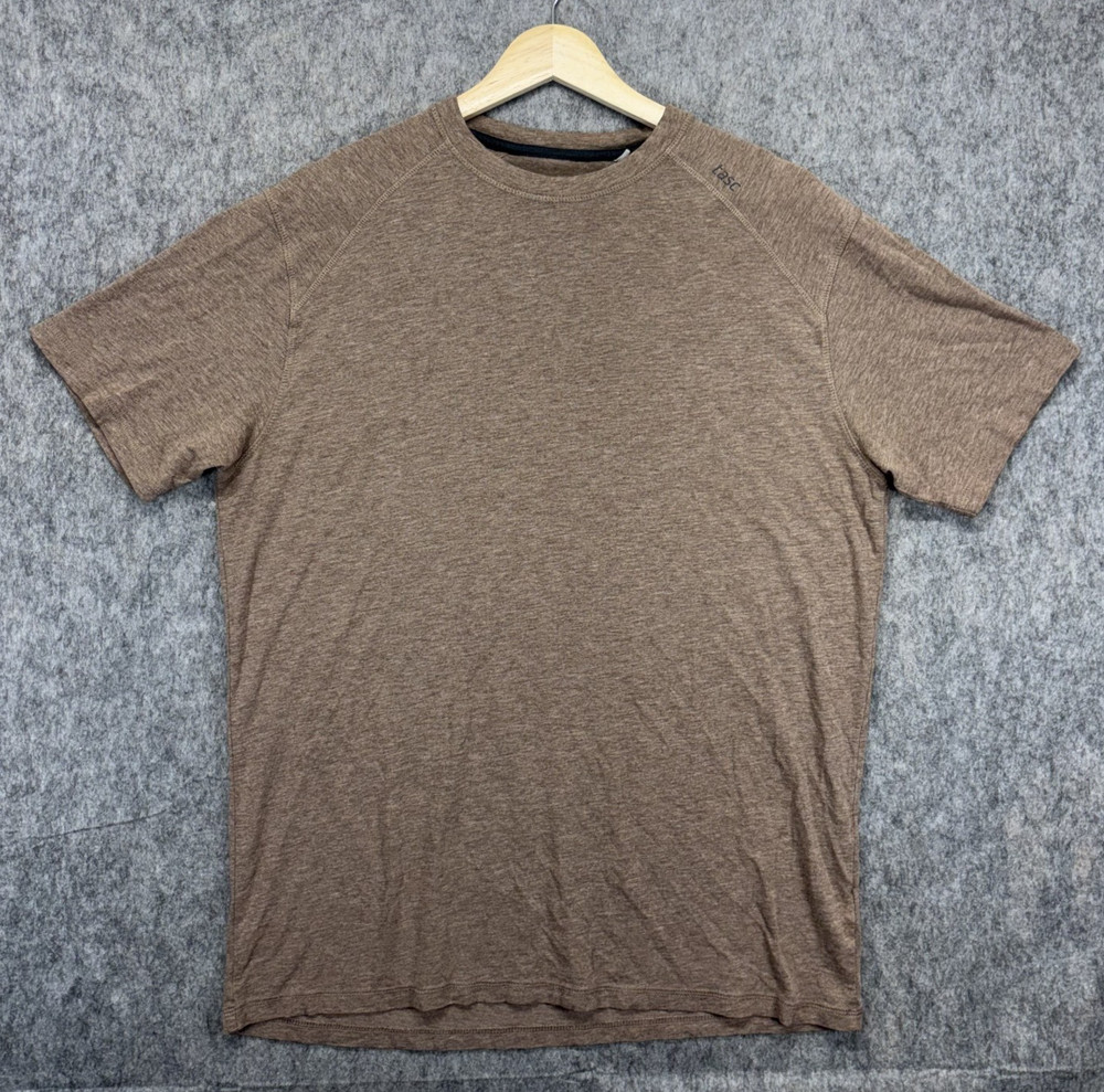 Tasc Carrollton T-Shirt Men’s Medium Brown Bamboo Short Sleeve Stretch