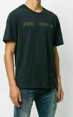 Pierre Balmain Mens Iconic Top Logoshirt Gold Logo Shirt Kurzarm T-Shirt 52 XL