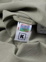 KITON KIRED “Bacio” Gray Exclusive Crepe Cotton Short Sleeve T-Shirt NEW