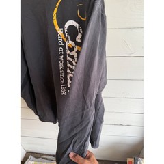 Carhartt Mens Long Sleeve Graphic T-Shirt Black Large Workwear Logo Tee L