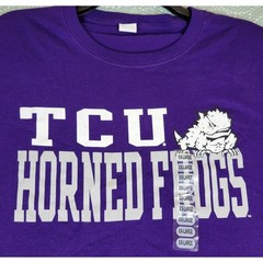 TCU Horned Frogs Purple T Shirt XX Large Mens College Football NCAA Apparel NWOT