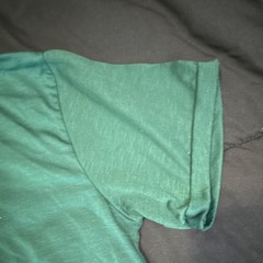 Men’s Green Knit Crew Neck Cotton Spandex Polyester T-Shirt Short Sleeve Regular