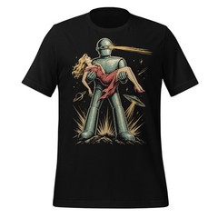 Gort T-Shirt The Day The Earth Stood Still 50s Sci-Fi Alien Robot Art Tee XS-5XL