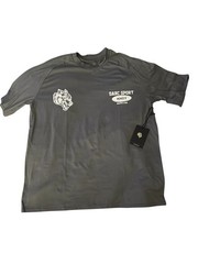 Darc Sport Dry Wolf Men’s L Gray Gridiron Raglan Graphic Crew Neck T-Shirt