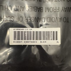 Supreme Legendary Tee Shirt Black Size XL Authentic SS22 NEW