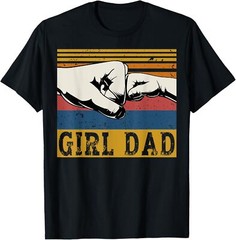Girl Dad Men Father of Girls Fathers Day Vintage T-Shirt