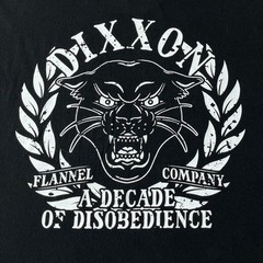 DIXXON Flannel Co T Shirt Men XL Black Panther Decade of Disobedience Graphic