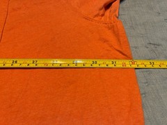 Foundry Supply Co. Adult 5XL Orange 100% Cotton T-Shirt w/ Front Pocket