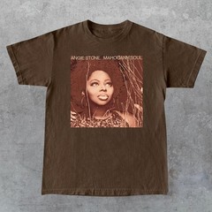 Angie Stone Mahogany.Soul.Dark Chocolate Color T Shirt Full Size S-5XL 20D1507