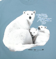IMAX Polar Bears Movie To the Arctic 3D 2012 Mens Blue size Large