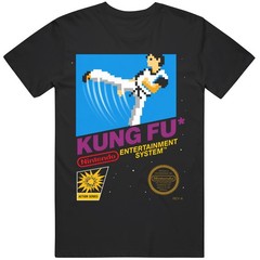 Retro Video Game Kung Fu Nintendo Classic Retro Cover Art Fan v2 T Shirt