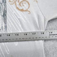 Led Zeppelin Shirt Mens Medium Gray Bay Island Sportswear Angel Graphic Tee Rock