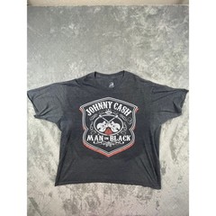Johnny Cash Man In Black Men’s XXL Graphic Tee Shirt Crew Neck Zion Rootswear