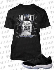 Mindset Goat Big Tall Graphic ProClub Shaka Tee Shirt to Match J11 Low Space Jam