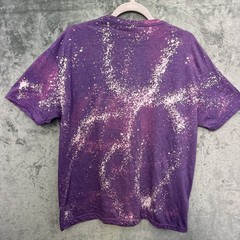 Gildan Game Day Vibes Tshirt XL purple paint splatter print