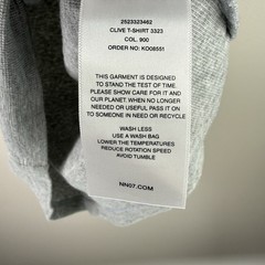 NN07 Men’s Clive T Shirt Medium Gray Waffle Knit Minimalist Scandinavian Tee