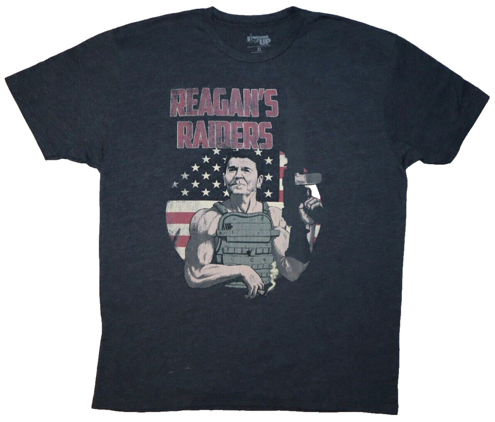 RANGER UP RONALD REAGAN’S RAIDERS SIZE XL T-SHIRT TRUMP ALEX JONES ARMY USA