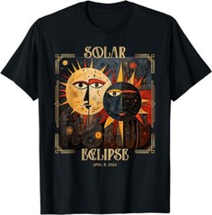 Art Solar Eclipse Shirt 2024 Sun Totality April 8th America T-Shirt, Unisex Tee