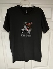 Global Culture Born to be Wild Kiwi Riding Moped Tshirt Size M New Zealand