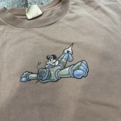 Vintage 90s Single Stich Brown Mossimo Joy Ride Shirt Made In USA Brown