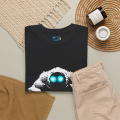 Men’s Yeti Graphic T-Shirt Glowing Eyes Bigfoot Sasquatch Printed Tee