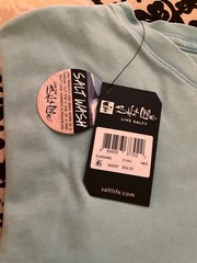 salt life t shirt cyan (color between green and blue) size medium