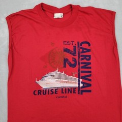 Carnival Cruise Shirt Men Large Tank Top Vintage Ship Boat Resort Vacation Adult