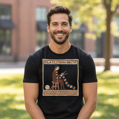 Knitter Artisan Colorful Scarf Medieval Tapestry Unisex T-Shirt