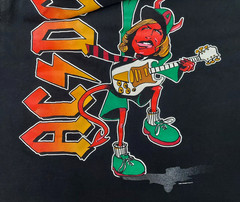 Vintage AC/DC Shirt Size XL 2000 Single Stitch Angus Young Band Tee Y2K