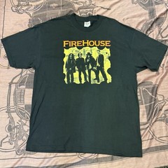 Vintage FireHouse Category 5 Signed Band T-Shirt XL Hanes Heavyweight Black