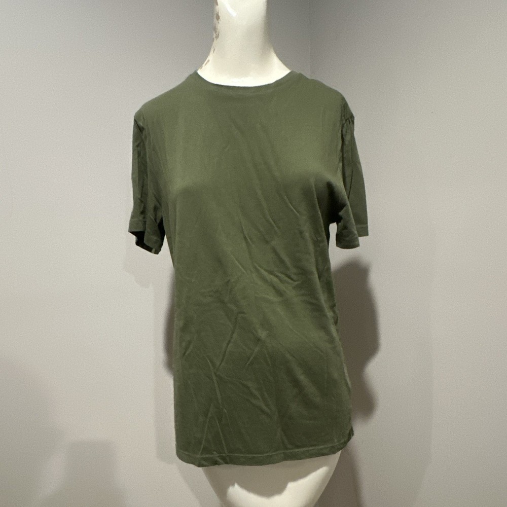 Goodfellow & Co Men’s S Regular Green Solid Crew Neck Short Sleeve T-Shirt