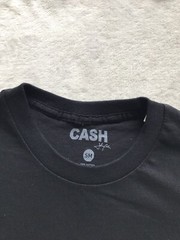 Johnny Cash The Man In Black Men’s Black Crewneck Graphic T-shirt Sz S Chest 35″
