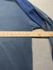 VintageFaded Glory Men’s Long Sleeve Blue Jean And Elbow Patches T Shirt Size XL
