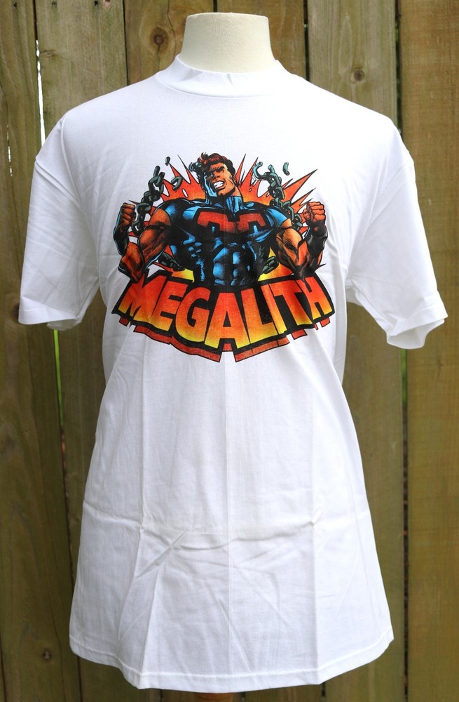 NOS Vintage MEGALITH Continuity Comic Graphic Graphitti T Shirt – Multiple Sizes