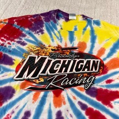 Brooklyn Michigan Racing Tie dye T-shirt Men’s size Large Gildan Tag