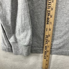 Y2K Carhartt T Shirt XL Heather Gray Henley Neck LS Heavy Cotton Blend 2016 EUC