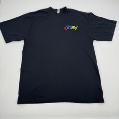 Los Angeles Apparel eBay 30th Anniversary T-Shirt Mens M Black Heavyweight 6.5oz