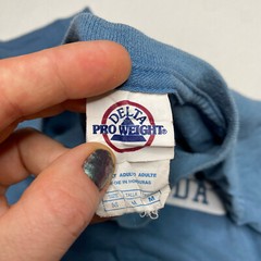Delta Pro Weight T Shirt sz M Blue Sebastian Florida Retro Tourist Chic Casual