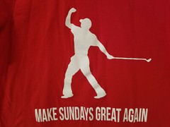 Barstool Sports Tiger Woods Make Sundays Great Again Mens Medium T Shirt Red