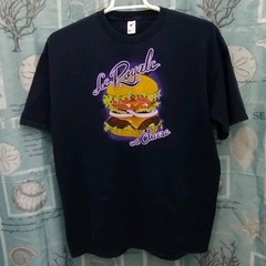 TeeFury Pulp Fiction T-Shirt XL Black Le Royale With Cheese Movie Burger Graphic
