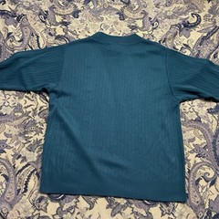 Vtg 90s Sag Harbor Prophecy Acrylic Green Boxy Shirt Mens Size M